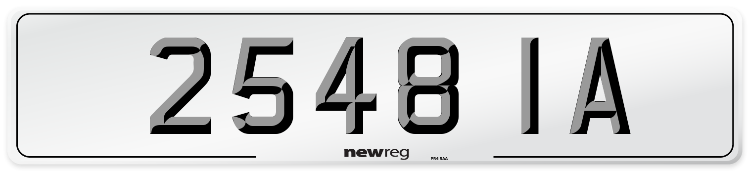 2548 IA Number Plate from New Reg
